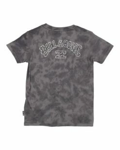 Discount 🎉 Billabong Boy's (2-7) Groms Arch Tie-Dye Short Sleeve T-Shirt BLACK 🤩 -boys Sales Store ubtzt00116 billabongf blk bck1 1