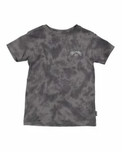 Discount 🎉 Billabong Boy's (2-7) Groms Arch Tie-Dye Short Sleeve T-Shirt BLACK 🤩 -boys Sales Store ubtzt00116 billabongf blk frt1 1