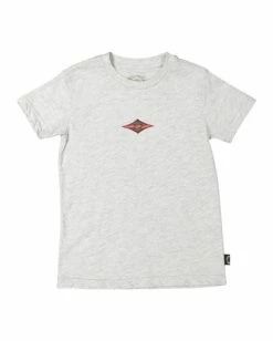 Outlet 👏 Billabong Boy's (2-7) Groms Diamond Wave Short Sleeve T-Shirt DENIM 👍 -boys Sales Store ubtzt00117 billabongf lgh frt1 1